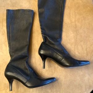 Cole Haan Stretch Leather tall boots.